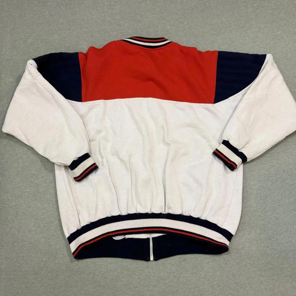80s Vintage ADIDAS Trefoil Track Jacket Mens Medium Colorblock Retro Sportswear‎